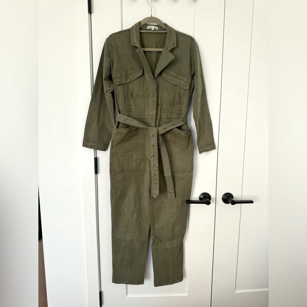 Alex Mill Cargo Jumpsuit Army Green S